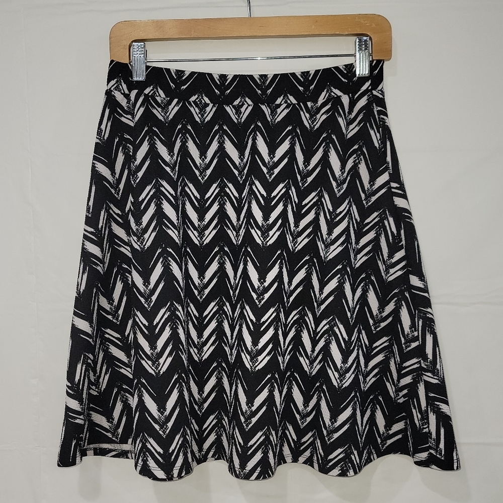 Black & White Skater Skirt